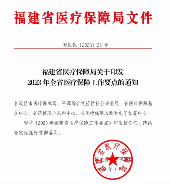 2023年全省醫(yī)療保障工作要點(diǎn)的通知